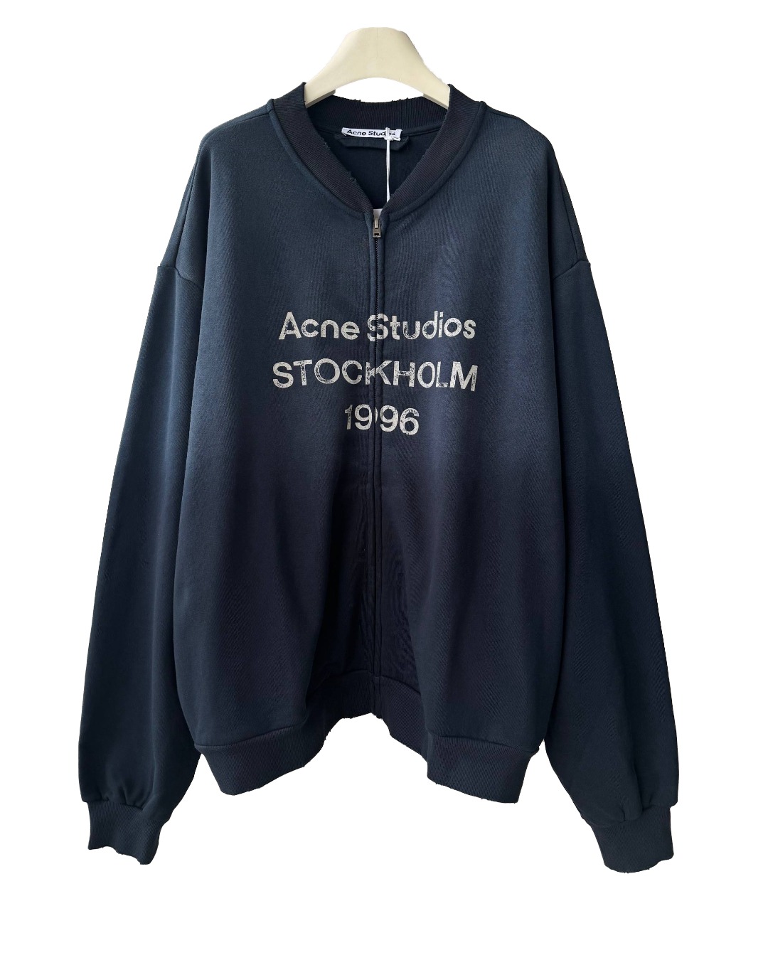 中性款做旧印花渐变外套la001