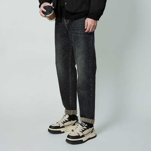 【新品上新】HX 冬季水洗萝卜牛仔长裤修饰腿型Z201440023101 商品图1