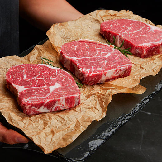 谷饲200天【精修原切脂香四溢❗️纤维细致肉嫩多汁】澳洲进口安格斯谷饲牛排原切眼肉雪花小排130g家用牛扒牛肉。jb 商品图1