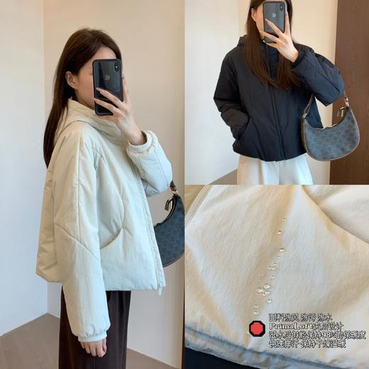 丁摩 L家同款高品金标科技棉保暖夹棉防风运动休闲连帽外套冬5ZF-92301 商品图0