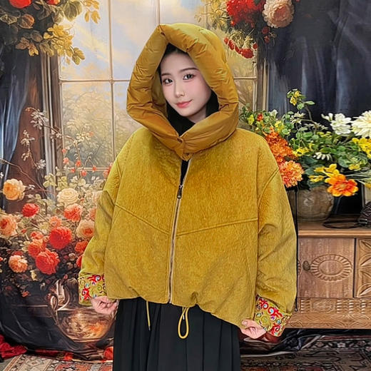 耀日藏语民族风绣花羽绒服 | 现货加急发 商品图2