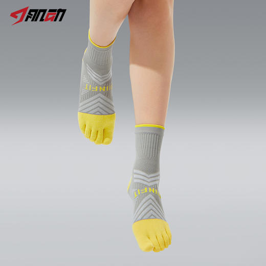 626肌动猎风X中筒五指袜专业运动跑步袜男女莱卡五趾马拉松袜越野袜 商品图4