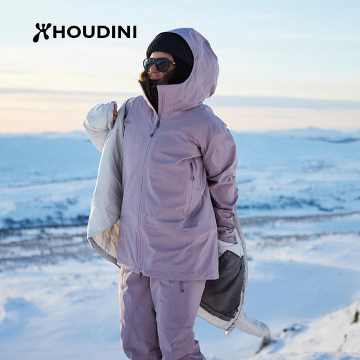 HOUDINI胡丁尼 Rollercoaster 云霄飞跃 女款防水带帽外套800059 商品图0
