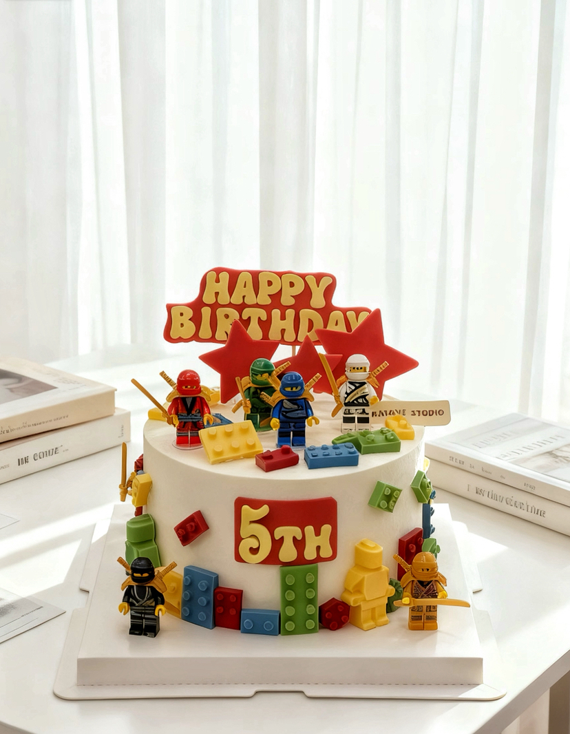 幻影忍者乐高男孩周岁蛋糕（主图8+6