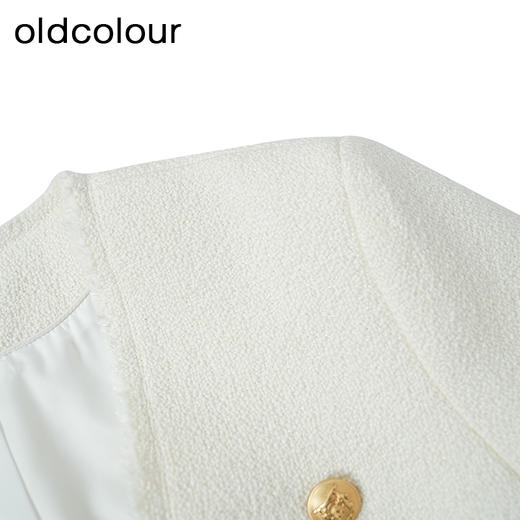 oldcolour欧珂冬季高级感时尚气质优雅纯色中外套女BQ480416A1 商品图2