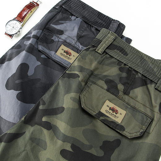 【服饰鞋包】-迷彩工装裤多袋男士长裤宽松大码春夏薄款户外休闲裤 商品图2