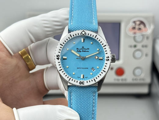 Noob official➕宝珀-38mm五十寻5100-1130系列   [官方尺寸38mm]  高科技缎面陶瓷光泽亮丽、高硬度、不变色、不沾污、不易磨损。【表壳】牙圈对版，立体感强，永不退色❕❕ 商品图0