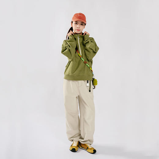 【品牌特惠】ACMEITEM爱棵米 户外亲子防泼水明线直筒长裤加绒宽松裤子男女GAG3020528G/GAG3020561G 商品图3