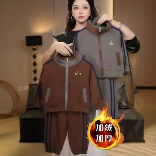 【秒杀】专一儿童装男女童中大童新款冬款加绒加厚棉卫衣裤套装套装洋气休闲保暖90-170 商品图7