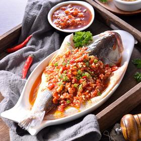 剁椒鲈鱼  约400-500g/份