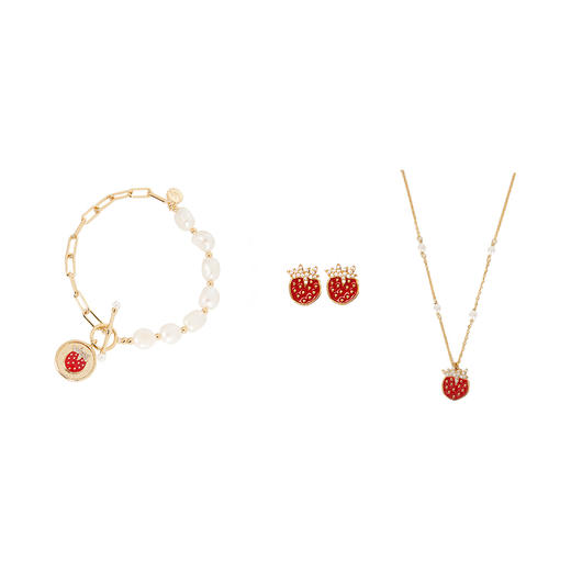 V&A博物馆 草莓小偷系列-草莓 项链 耳饰 项链 商品图4