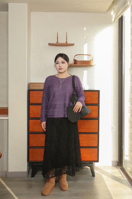 10天发货【3色针织套头衫】可贴身穿，不扎🍂韩国小姐姐都爱的三色打底衫｜换了新纱线重新定制，不易缩水！三色｜高级感打底 告别普通打底！远纯近花，细节满分，花色纱线太高级，出口韩国三色针织衫 商品图5