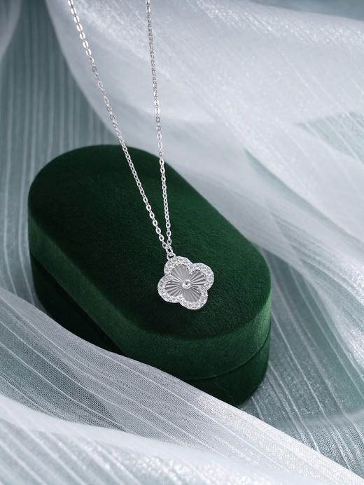 子佩集S925银【清尘四叶】套链【XL050041】纯银四叶草项链时尚2412 商品图0