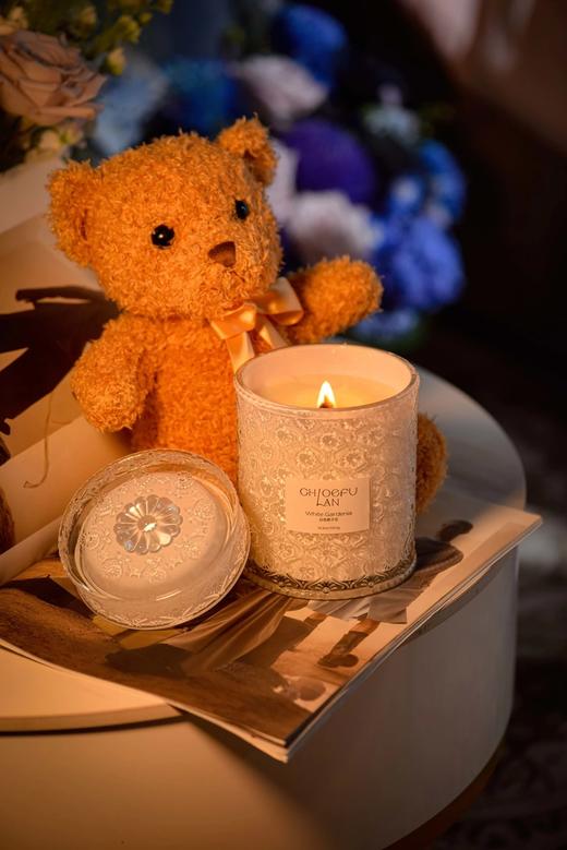 品牌直发~【意大利choefulan浮雕繁花玻璃杯香薰蜡烛550g】6款香型可选！精选大豆蜡，⁤天然无添加，除醛除异味！巨无霸，chao耐用！⁮出口级香薰WD 商品图4