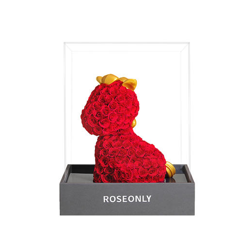 【马年爱礼】ROSEONLY诺誓 高端定制 永生玫瑰 玫瑰公仔 玫瑰马  30cm  定制款 送女友爱人礼物 商品图5