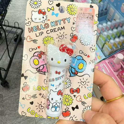 sanrio三丽鸥Kitty限定儿童润唇膏滋润保湿水蜜桃 无添加 商品图3