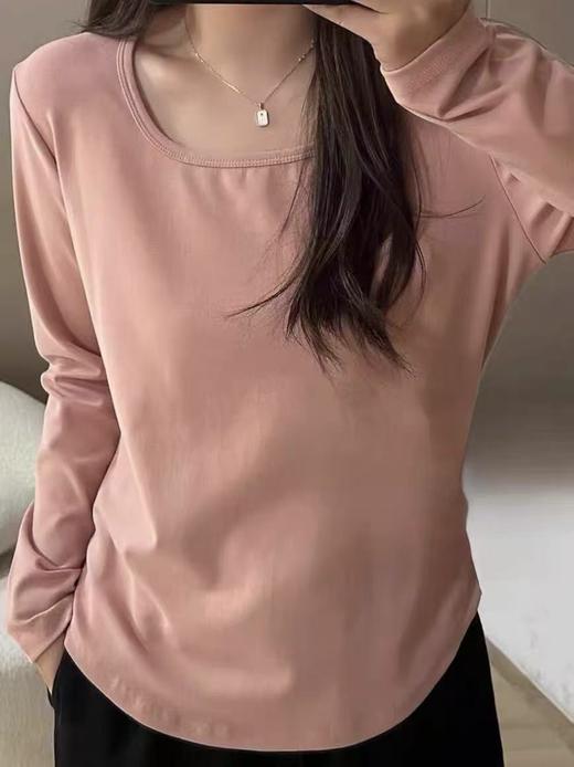 【超值特卖】K517方圆领长袖打底衫打底衫-喜出 商品图2