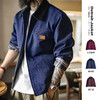 马登工装美式底特律藏青色夹克猎装J001美式巴恩风翻领外套男秋 商品缩略图0