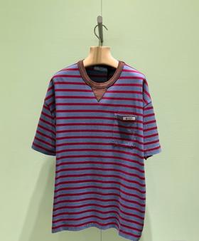 女款条纹短袖T恤zi020