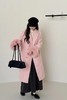 amadella 浪漫粉色毛呢中长款大衣外套 21340 商品缩略图0
