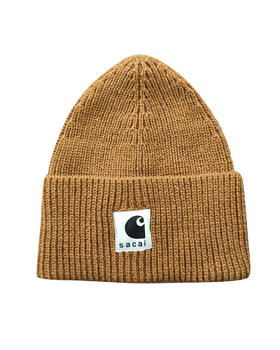 中性款联名logo毛线帽冷帽zo