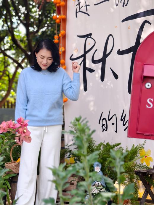 【羊毛阔腿裤】质感超好 30%绵羊毛 抗起球 好穿耐造 垂顺显瘦 可机洗秋冬保暖外裤！ 商品图1