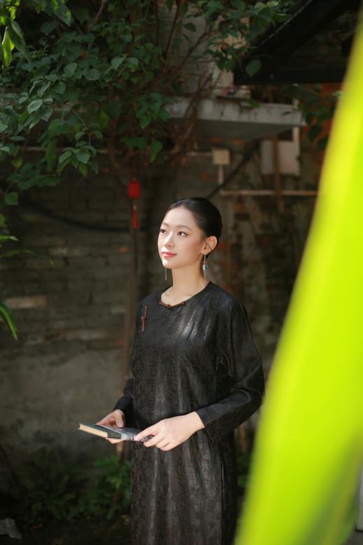 漫物记斜襟圆领长袍xys-W306 商品图1