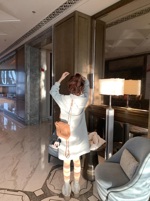 <曾小咸推荐> 现货秒杀！微信超特价！连帽卫衣连衣裙 日常219.99 立减110 秒杀109.99！ 商品图12