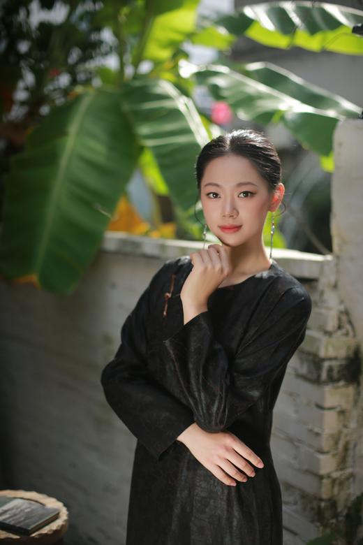 漫物记斜襟圆领长袍xys-W306 商品图3