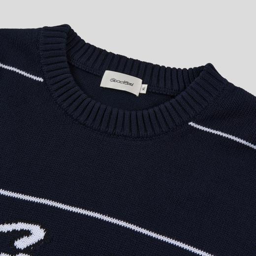 GOODBAI 'RETRO LOGO'条纹毛衣 商品图2