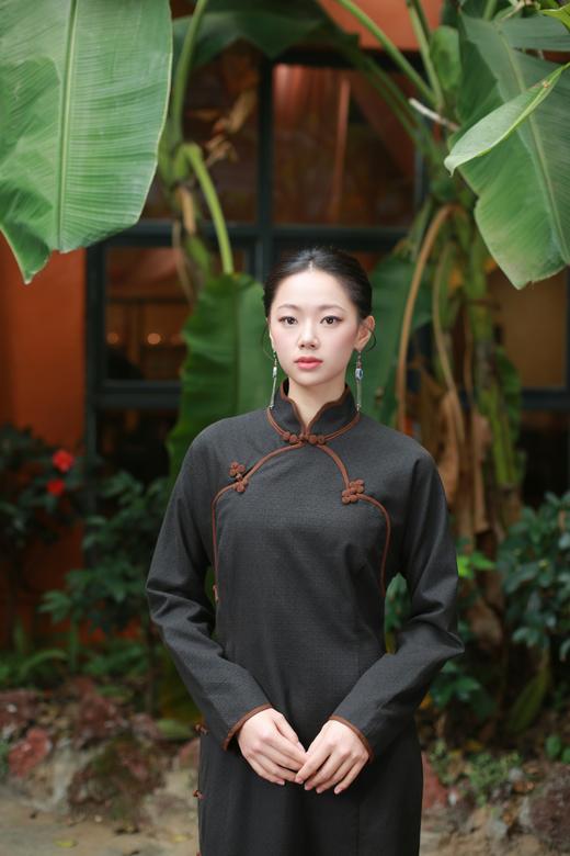 漫物记丝毛盘香扣包边旗袍xys-193 商品图1