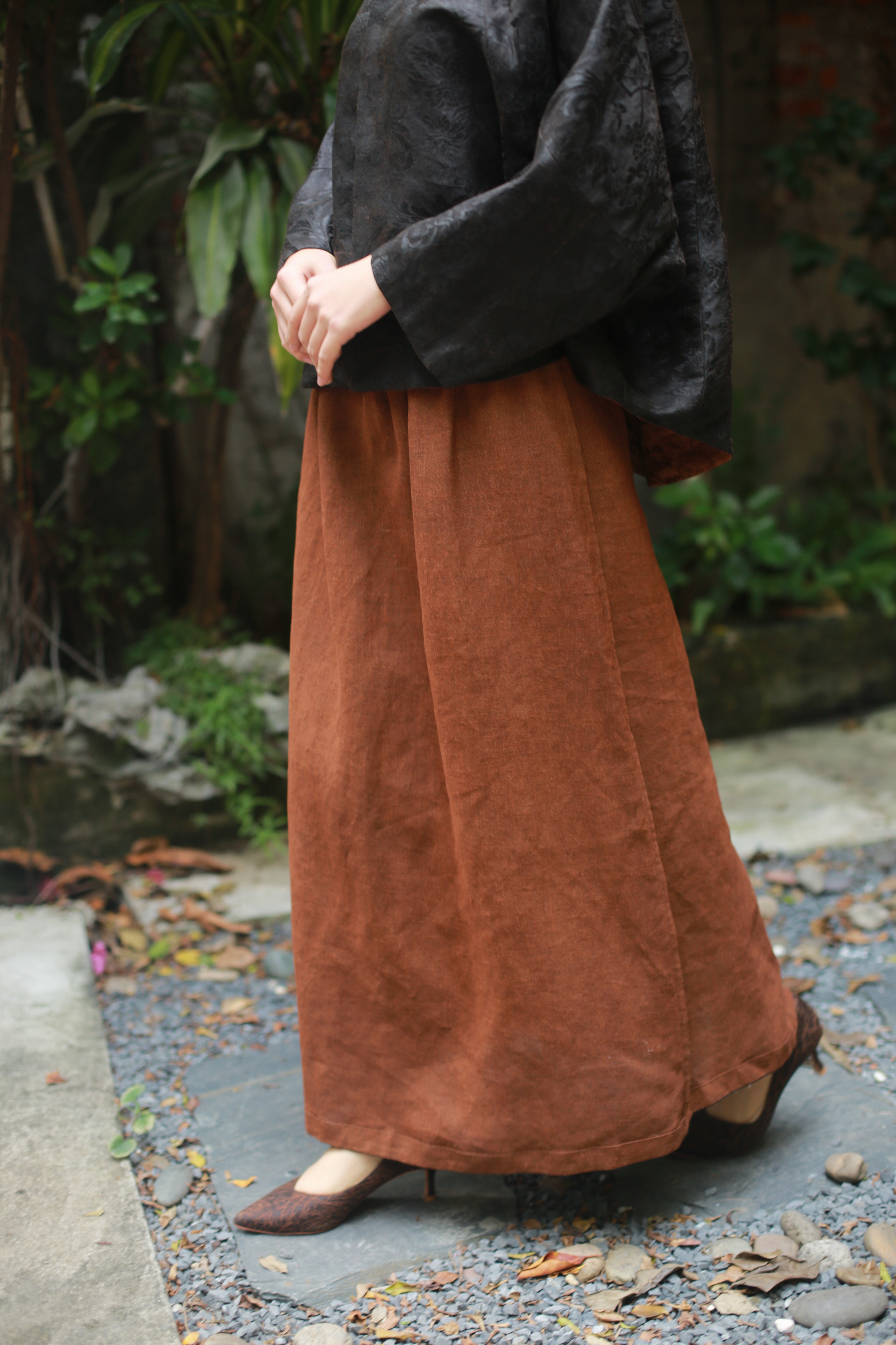 漫物记双面双穿直筒半裙mwj-w303