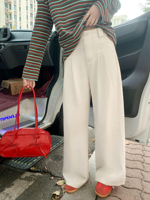 <曾小咸推荐> 现货秒杀！微信超特价！咖绿色条纹长袖t恤 日常159.99 立减80 秒杀79.99！ 商品图14