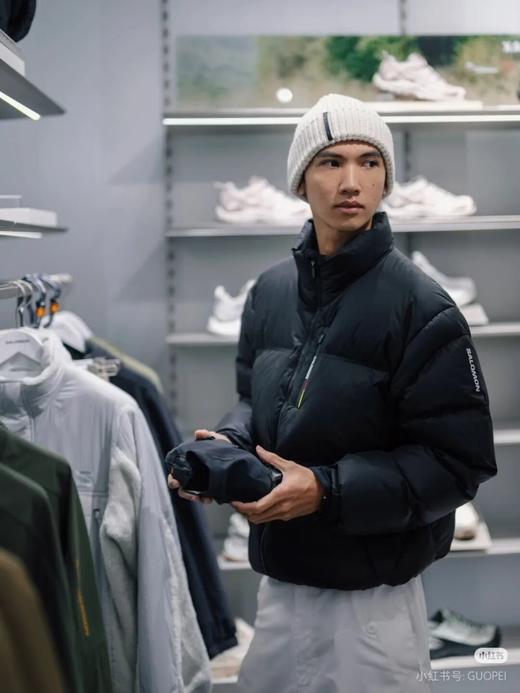 萨洛蒙白敬亭同款600蓬鹅绒情侣款羽绒服 商品图0