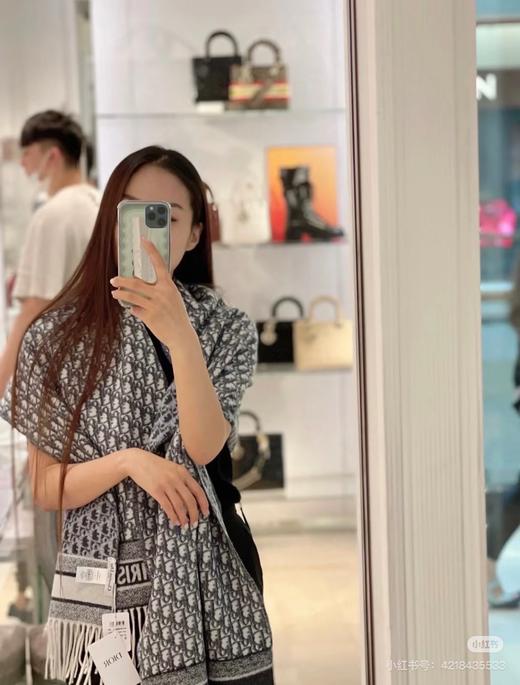 云仓【高配版】50%羊毛，雕牌家经典印花围巾 商品图8