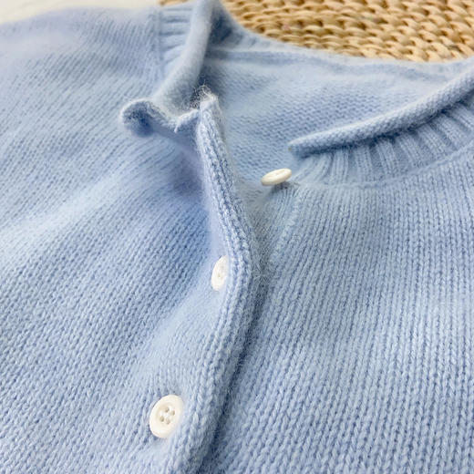 😱软乎乎封神❗️ 暖到犯规的云朵感❗️【仟梓赫 拉毛羊绒亨利领羊毛衫】👏🏻经典亨利领+微宽松版型，藏肉不挑身材～🥰  商品图8