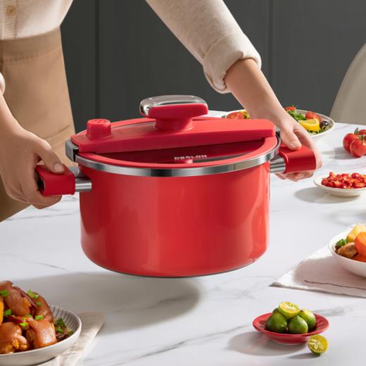 💥挖到宝！德国🇩🇪百年品牌【德世朗DFS-T990A钛珐琅微压营养蒸汤锅】💦6L钛珐琅微压锅让我家厨房效率翻倍！ 安全+健康~😍 商品图1