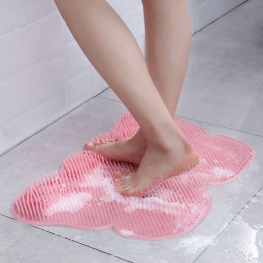 硅胶防滑搓脚垫 洗澡搓后背垫 温和清洁去死皮 60*40cm 商品图2