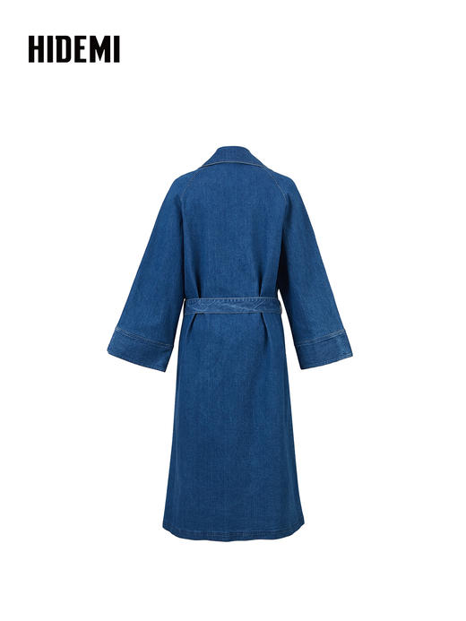 HIDEMI “重塑单宁”可再生环保牛仔系列翻领风衣 商品图5