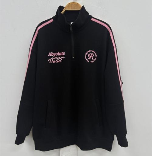 NC拉链立领织带撞色卫衣50922（黑）冬季154011210321 商品图1