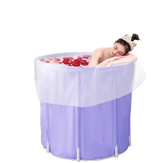 圆桶加厚一次性泡澡浴袋洗澡圆形塑料套袋儿童折叠浴桶塑料袋批发 商品图4