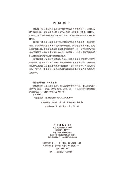 忠县将军村（花灯坟）墓群（全三册） 商品图2