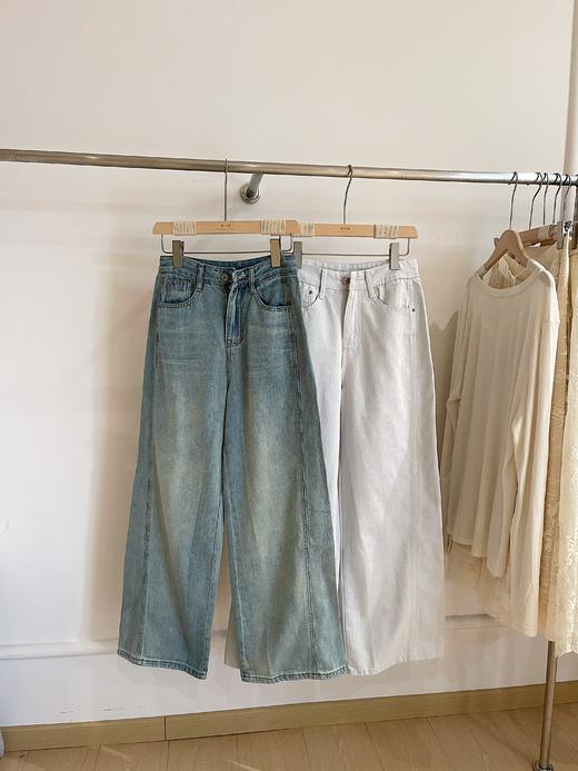 <曾小咸推荐>新品特价秒杀 卖完下架不再补 分割线弯刀阔腿牛仔裤 日常169 特价89.99  ！！【预售款，预计3-15天发货】 商品图4