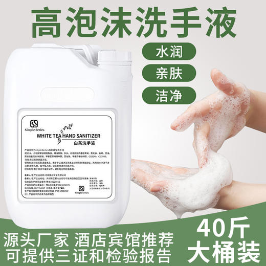 洗手液补充大桶装酒店专用宾馆民宿餐厅商场学校清洁商用白茶散装 商品图0