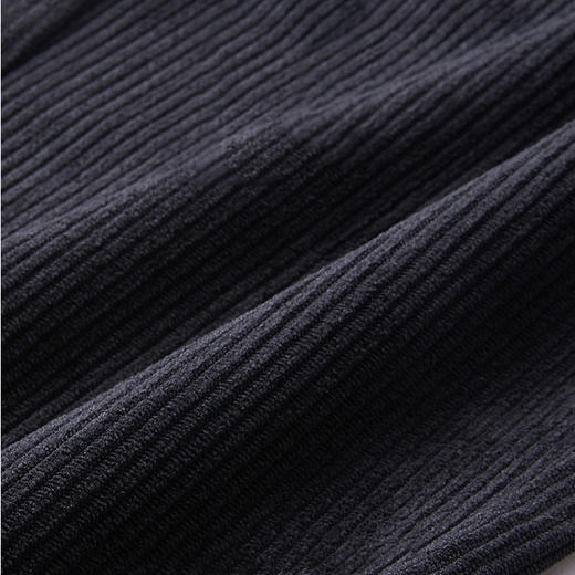 圣得西2025年冬季男士休闲裤半松紧腰修身加厚保暖舒适灯芯绒长裤 商品图6