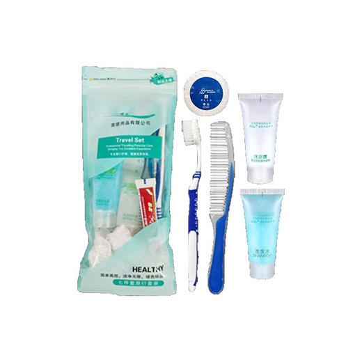 酒店一次性洗漱用品六件套一次性牙具套装四合一宾馆旅行牙具套装 商品图4