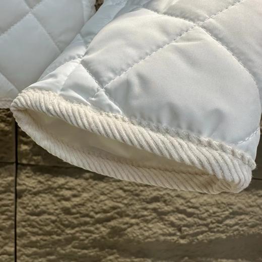 D120227复古时尚叙事学院风菱格绗缝棉服女款 商品图12