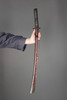 独角鹿西洋古董1603-1868年代日本江户时期出品传统花鸟主题莳绘漆木刀鞘装饰牡丹纹镂雕铁鍔及绢丝鲛皮手柄武士刀 商品缩略图1