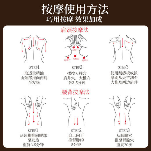 生姜艾草按摩刮痧精油全身通经络老姜发热开背推背身体肩颈推拿 商品图3