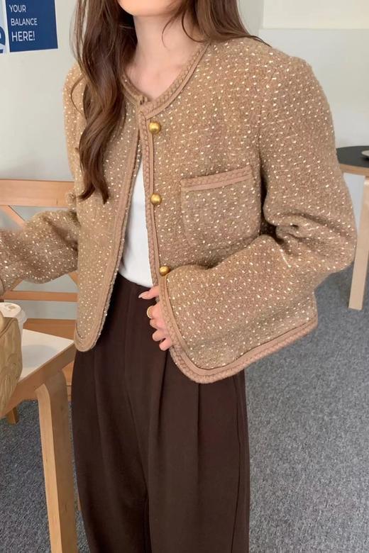 Le Malene 气质优雅小香风粗花呢短款外套 21893 商品图3